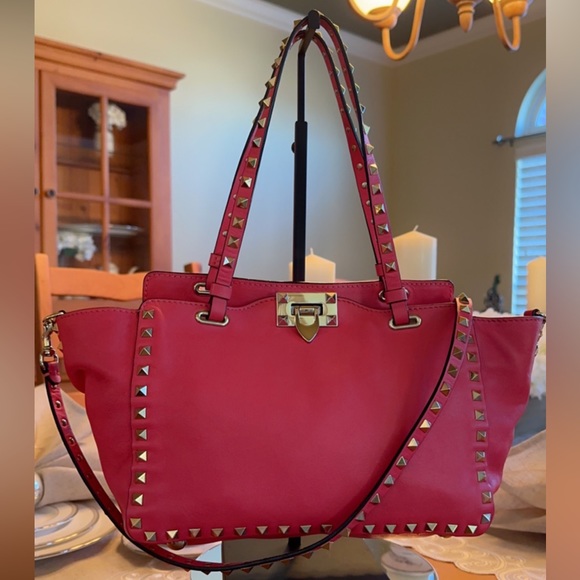 VALENTINO GARAVANI studded pink bag Pristine condition! - Picture 4 of 11